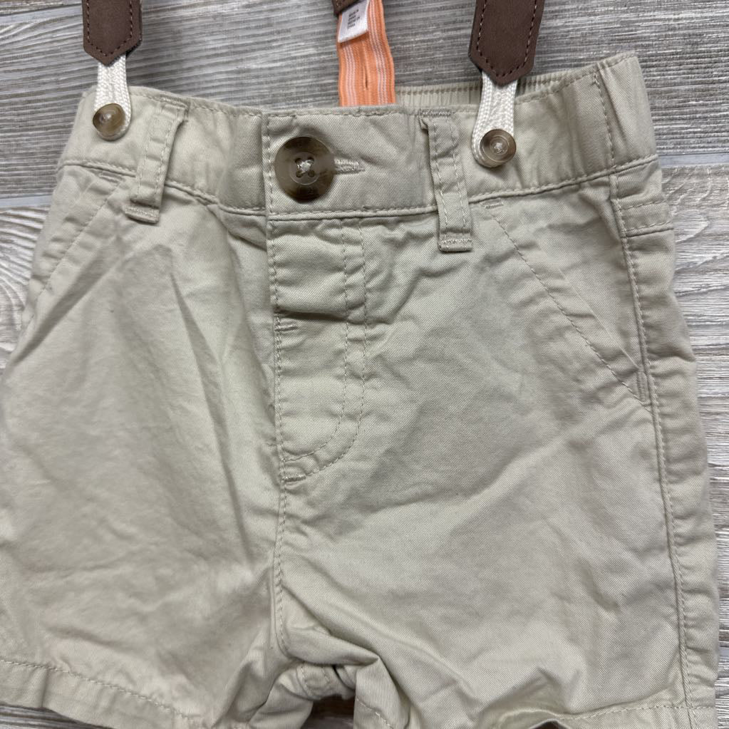 Suspender Shorts 6-9M