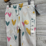 NEW Drawstring Jogger Sweatpants Hearts 18M