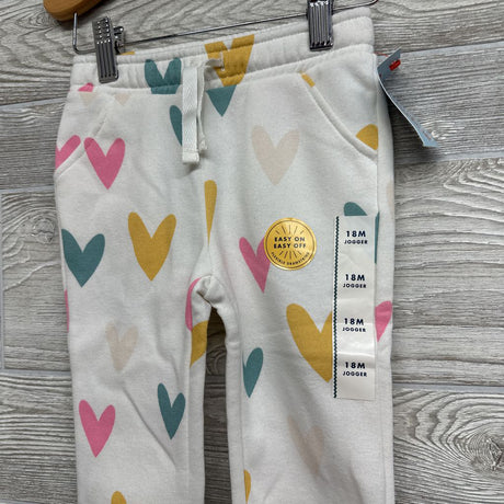 NEW Drawstring Jogger Sweatpants Hearts 18M
