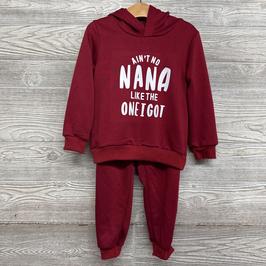 Hoodie Ain't No Nana Like The One I Got & French Terry Joggers 3-4