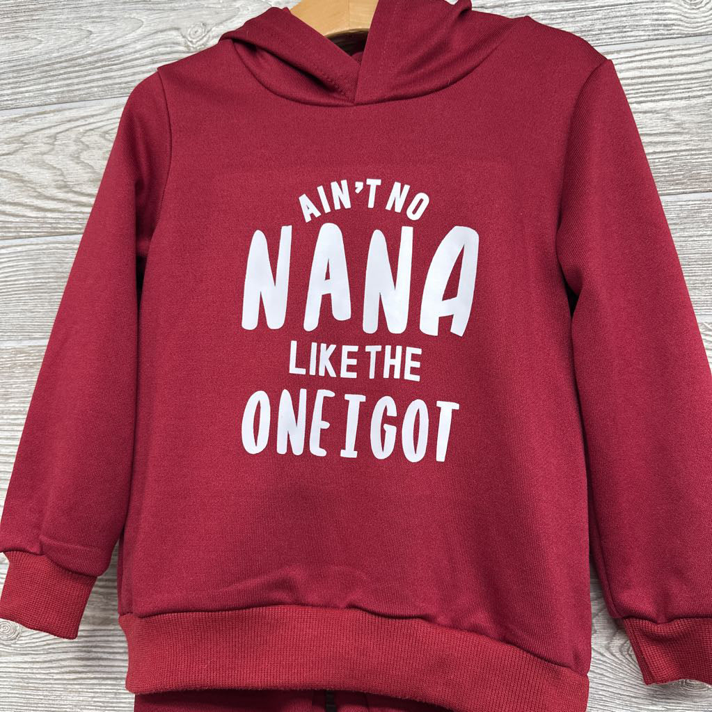 Hoodie Ain't No Nana Like The One I Got & French Terry Joggers 3-4