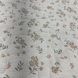 Quilted Muslin Changing Pad Sheet Flowers