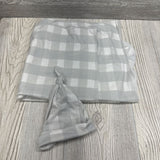 Swaddle & Hat Buffalo Plaid