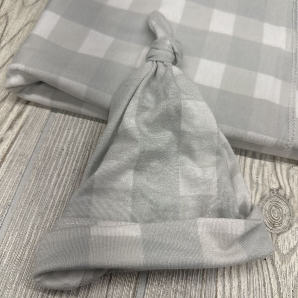 Swaddle & Hat Buffalo Plaid