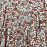 NEW LS Tiered Shirt Flowers & Ribbed Velour Cargo Pants 5-6