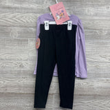 NEW LS Shirt Too Cute To Spook & Leggings W/ Cat Ear Headband 6