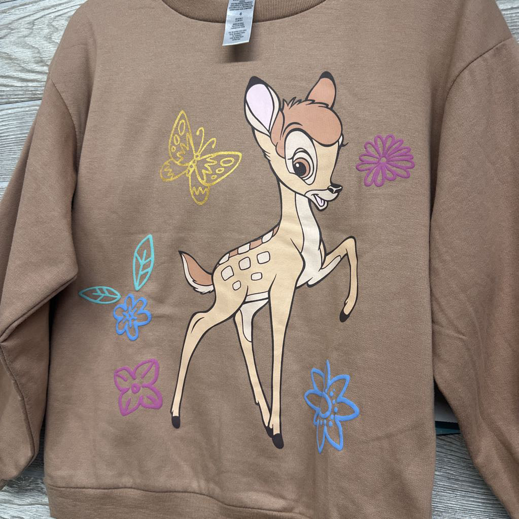 NEW Crewneck Bambi Flowers & Ribbed Flare Pants 6