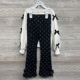 NEW Crewneck Bow Sleeves & Flare Pants Dots 6
