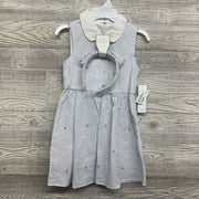 NEW Seersucker Collared Dress Chicks Eggs W/ Headband 6