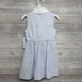 NEW Seersucker Collared Dress Chicks Eggs W/ Headband 6