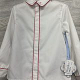 NEW 2 Pc LS Button Up PJs Embroidered Candy Canes Plaid 6 *