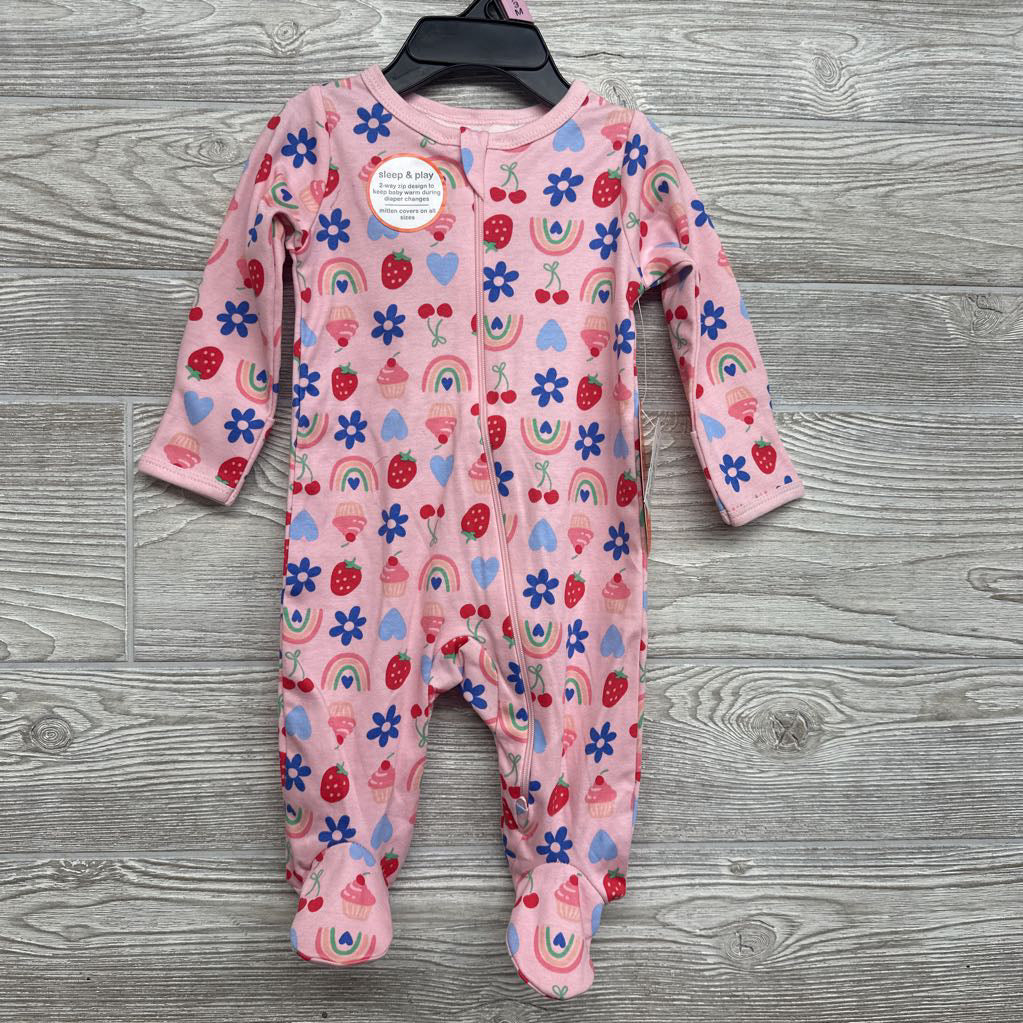 NEW Sleeper Fruit Flowers 0-3M