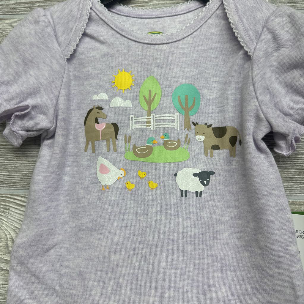 NEW Bodysuit Fam Animals 9-12M