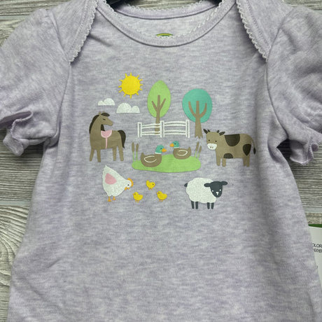 NEW Bodysuit Fam Animals 9-12M