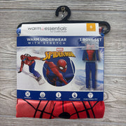 NEW 2 Pc LS Warm Underwear Spider-Man 6-7