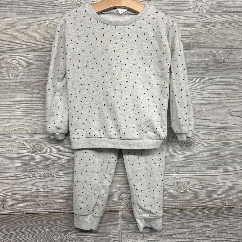 Crewneck & French Terry Joggers Dots 4T