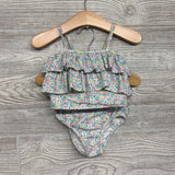 2 Pc Ruffle Swimsuit Flowers 18-24M