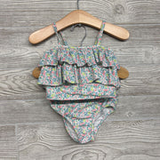 2 Pc Ruffle Swimsuit Flowers 18-24M