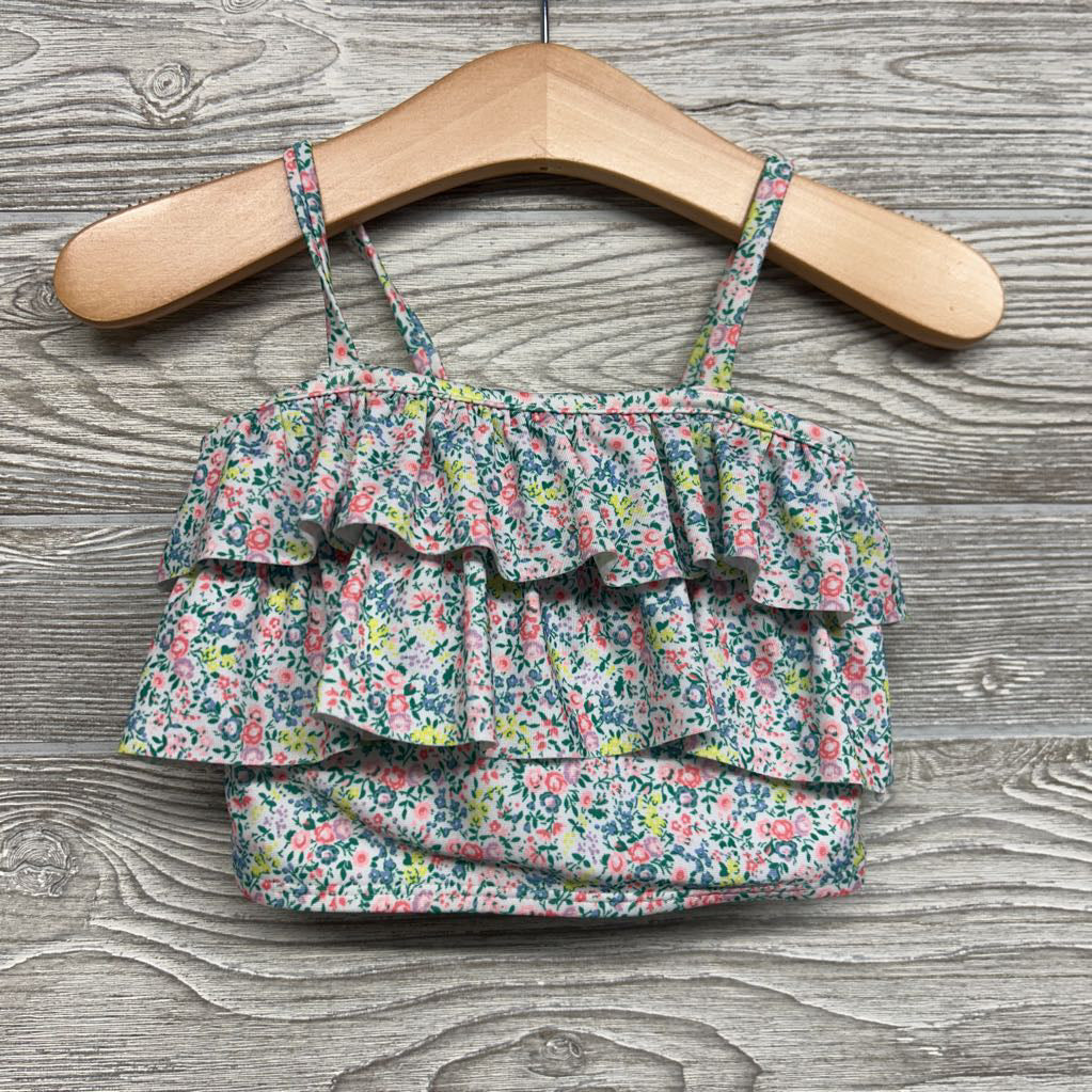 2 Pc Ruffle Swimsuit Flowers 18-24M
