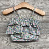 2 Pc Ruffle Swimsuit Flowers 18-24M