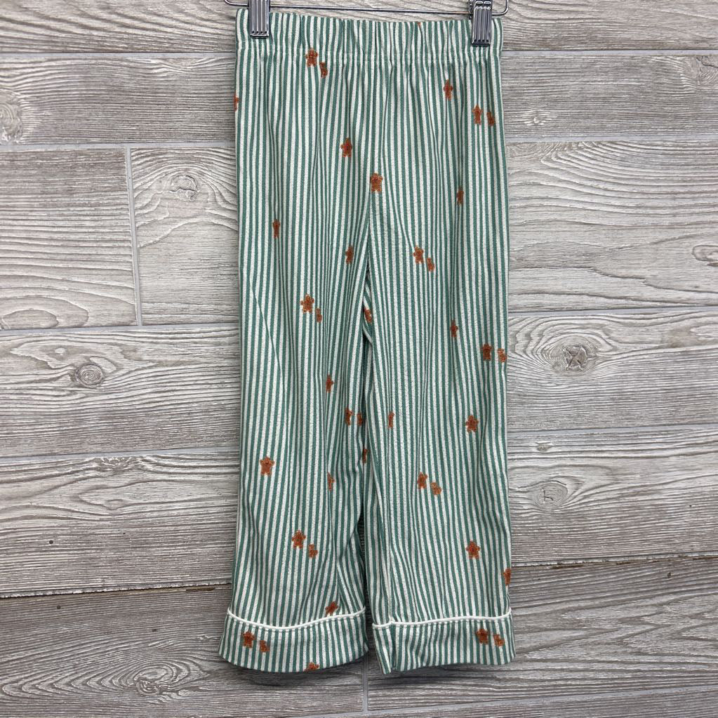 2 Pc LS Button Up PJs Stripes Gingerbread 3T