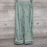 2 Pc LS Button Up PJs Stripes Gingerbread 3T