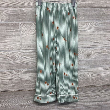 2 Pc LS Button Up PJs Stripes Gingerbread 3T