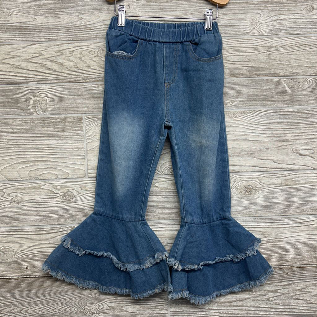 Bell Bottom Jeans Frayed 5-6