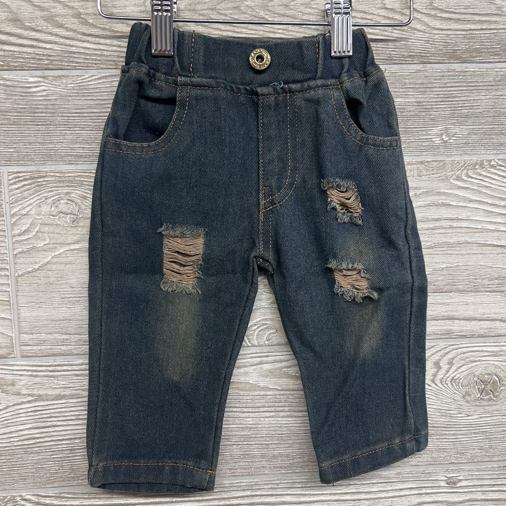 LS Shirt W/ Hood The Girls Just Love Me & Pull On Jeans 9-12M