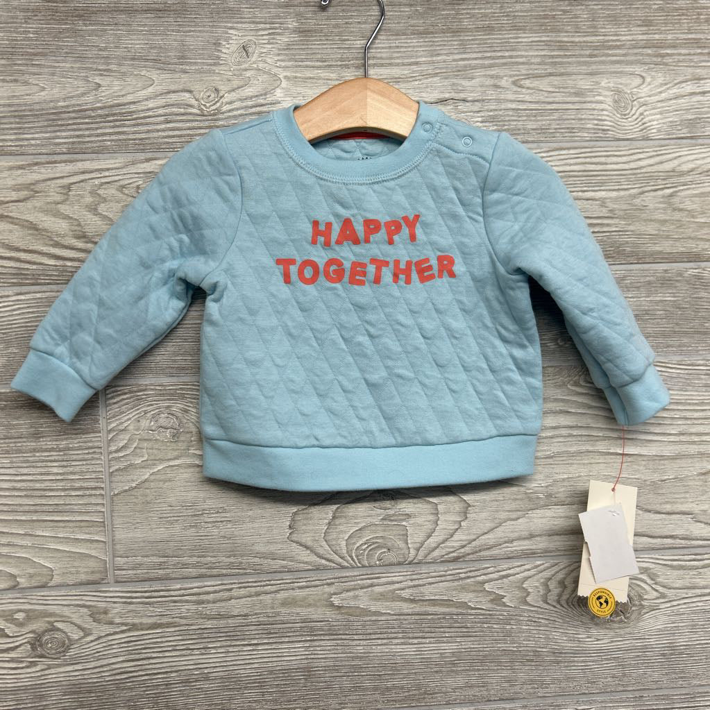 NEW Quilted Crewneck Happy Together & Harem Pants Stripes 6-9M
