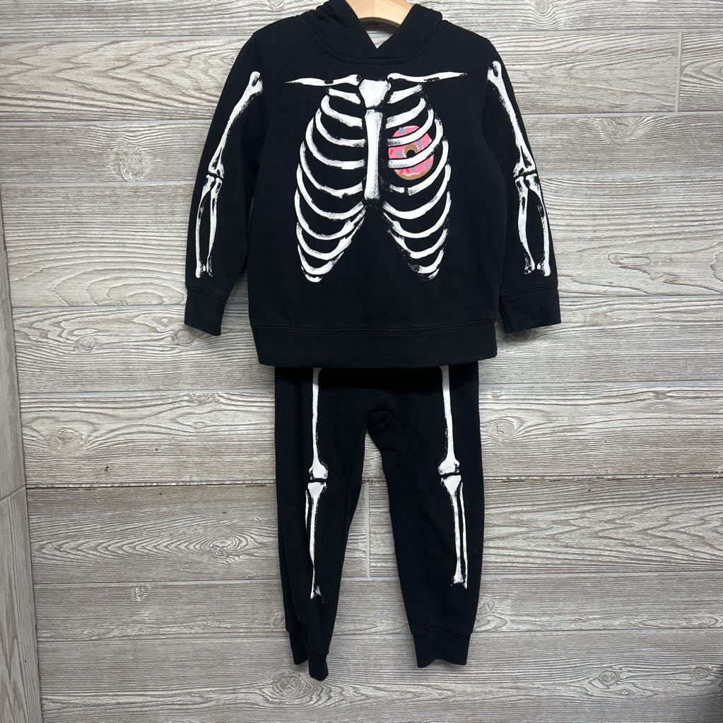 Hoodie & Jogger Sweatpants Skeleton 4T