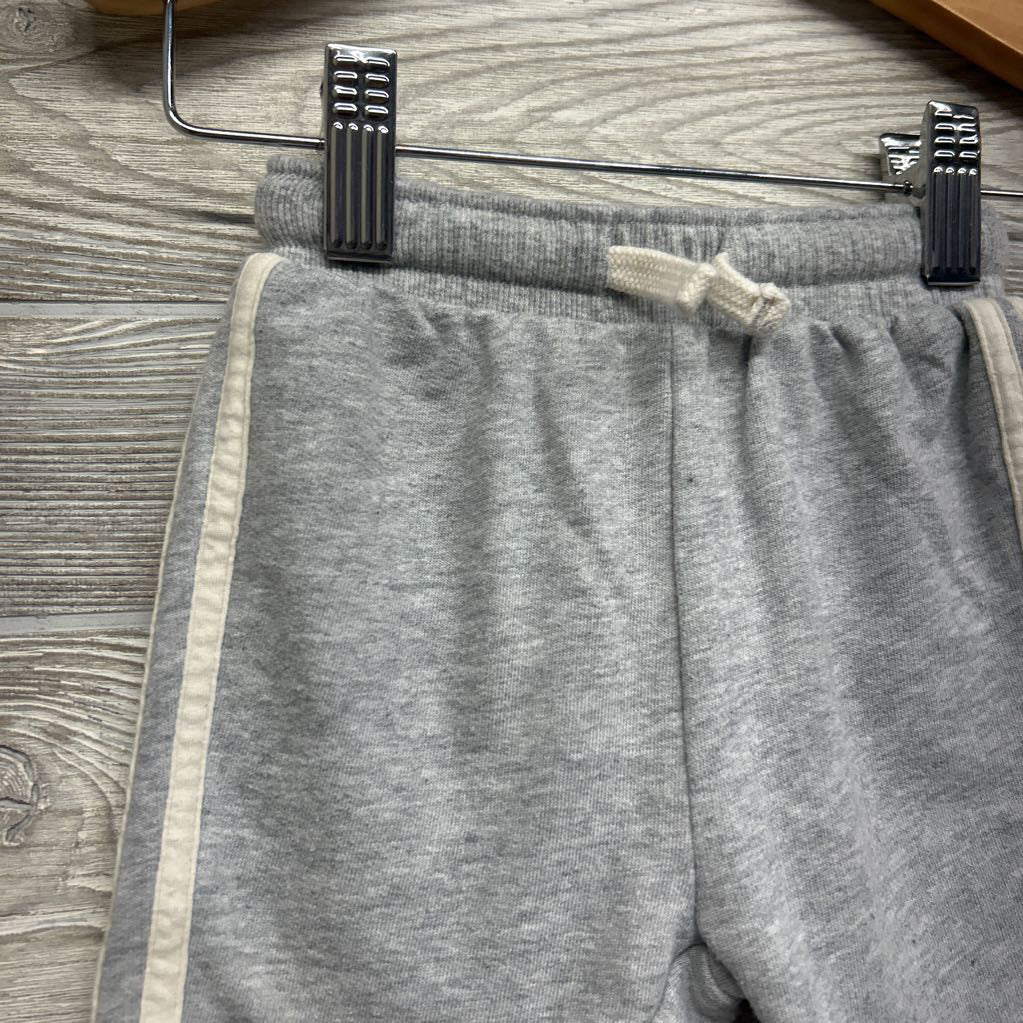 French Terry Drawstring Joggers Side Stripes 6M