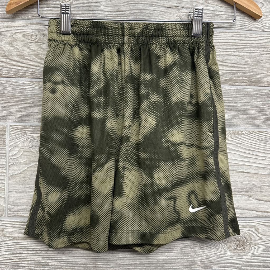 Active Dri-Fit Shorts Printed Side Stripes 10-12