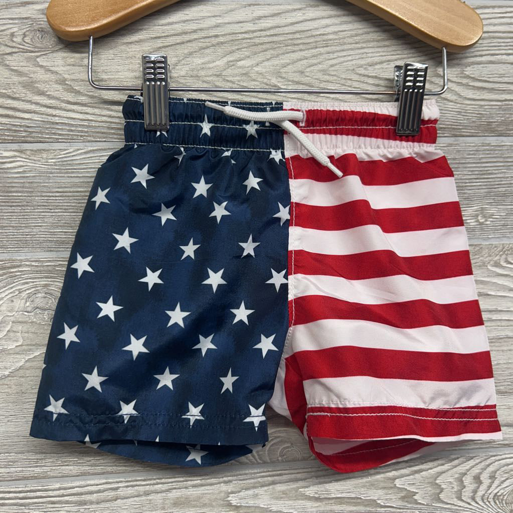 Swim Trunks Stars Stripes 18-24M