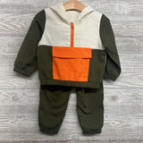 1/4 Zip Pullover W/ Hood & Joggers 18-24M