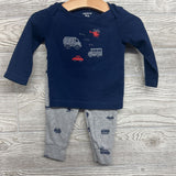 LS Shirt Busy Little Guy & Pants Vehicles 9M