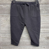 French Terry Drawstring Pants Ribbed Pockets 3-6M