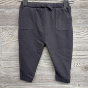 French Terry Drawstring Pants Ribbed Pockets 3-6M