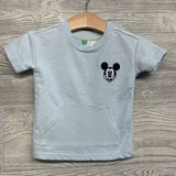 French Terry Shirt Mickey Mouse & Shorts Waffle Knit Sides 6-9M