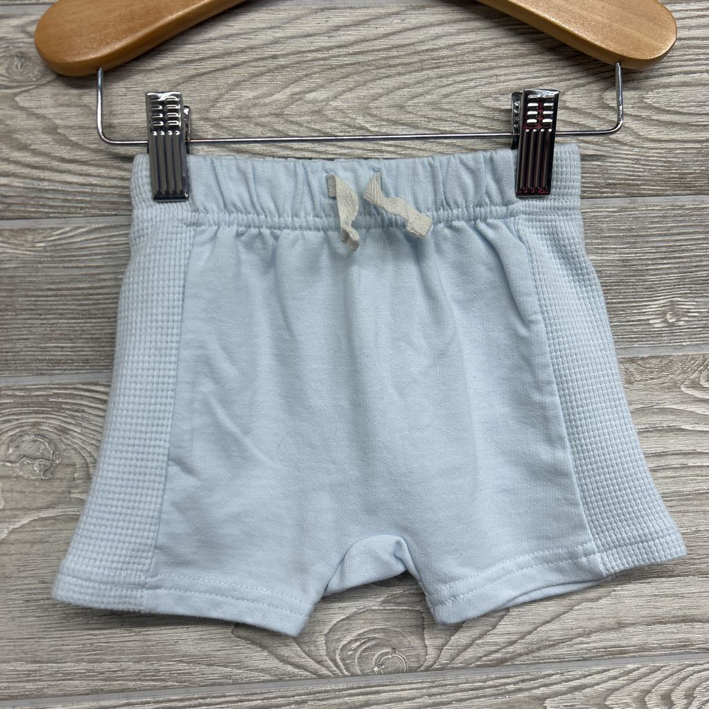 French Terry Shirt Mickey Mouse & Shorts Waffle Knit Sides 6-9M