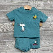 Shirt Woodstock Snoopy & French Terry Shorts Snoopy 6M