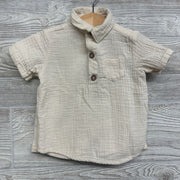 Gauze Henley Shirt & Harem Shorts 12M