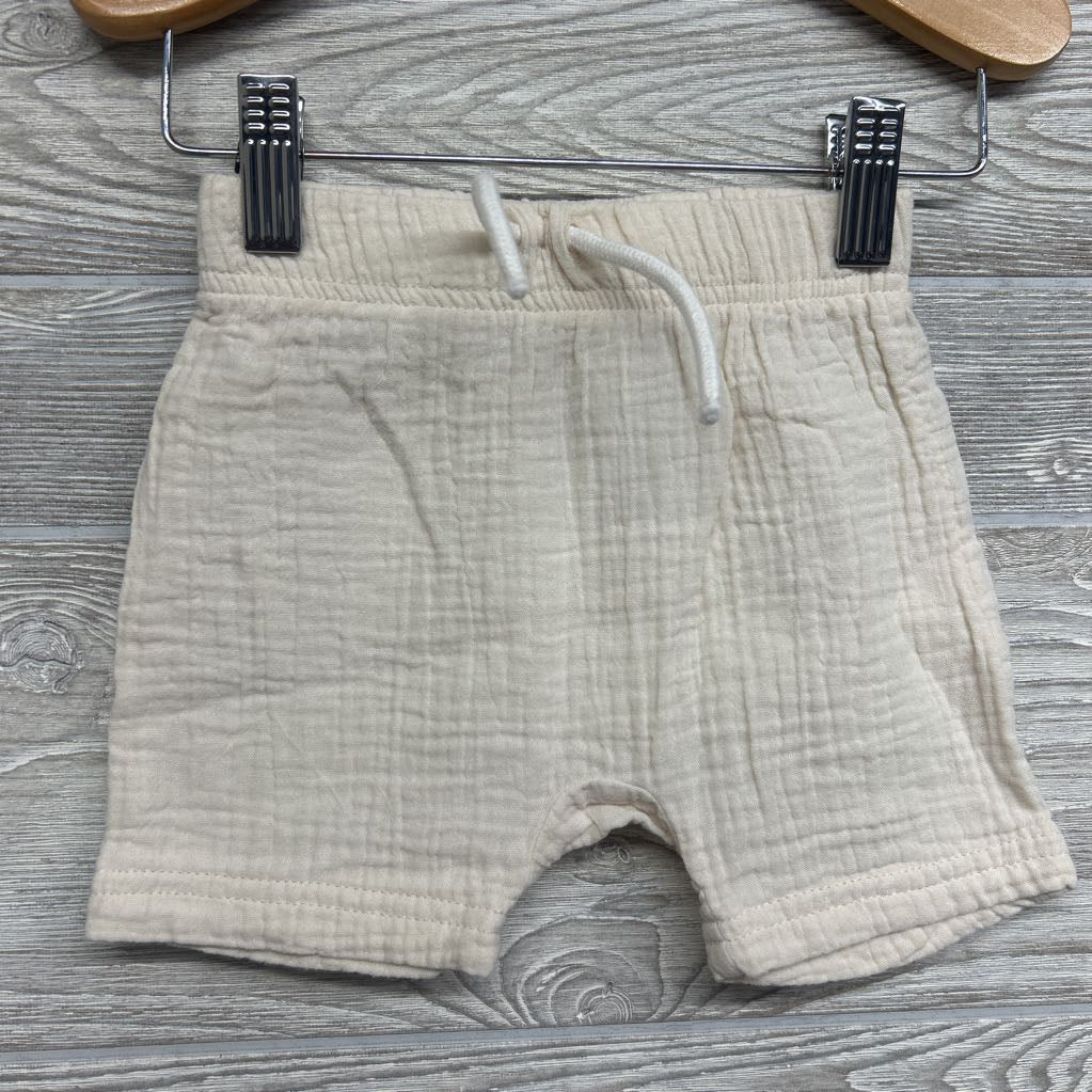 Gauze Henley Shirt & Harem Shorts 12M