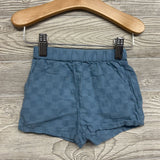 Gauze Henley Shirt & Harem Shorts Checker 6-9M
