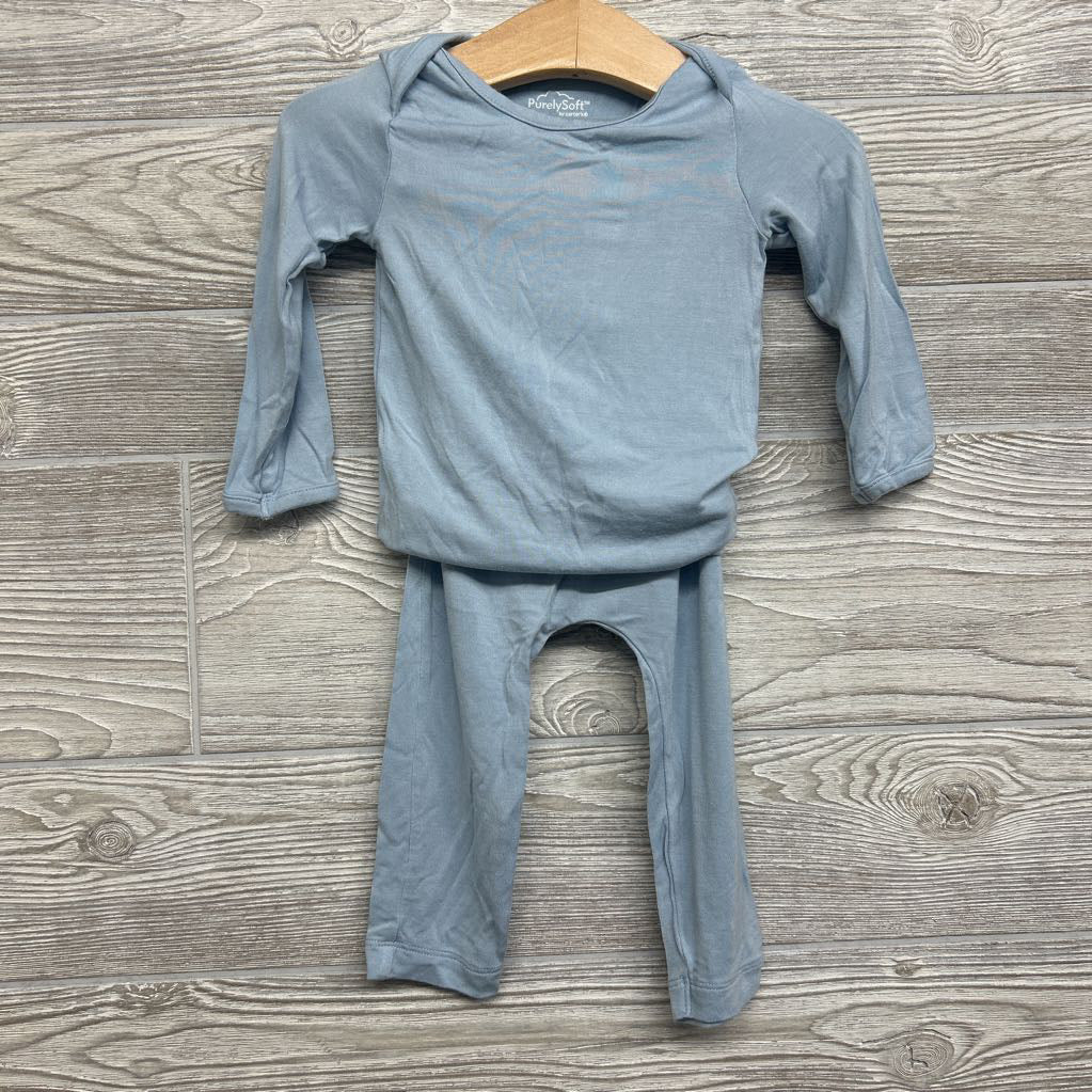Purely Soft LS Bodysuit & Pants 12M