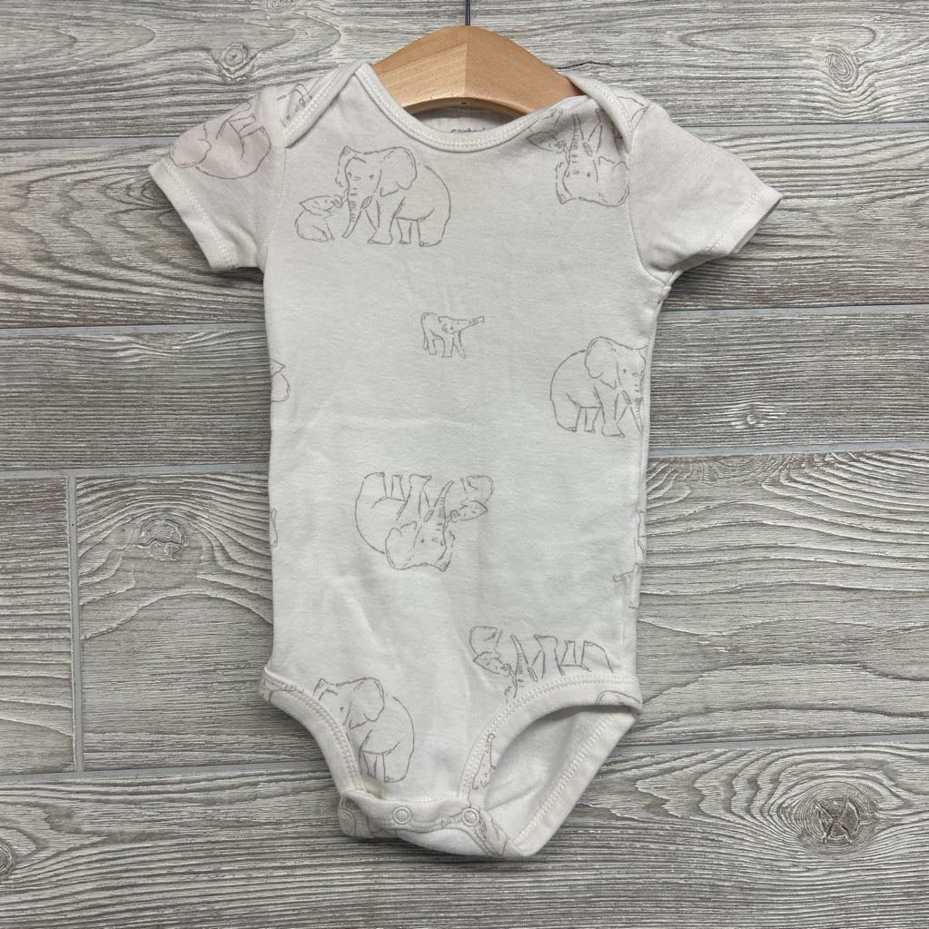 LS Bodysuit Stripes, Bodysuit Elephants & Pants Stripes 12M