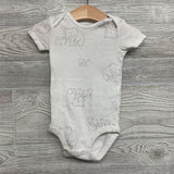 LS Bodysuit Stripes, Bodysuit Elephants & Pants Stripes 12M