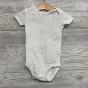 LS Bodysuit Stripes, Bodysuit Elephants & Pants Stripes 12M