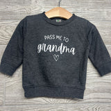 LS Shirt Pass Me To Grandma & Harem Joggers 6-12M
