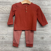 LS Henley Shirt, Shirt Let's Go & Joggers Checker 12M